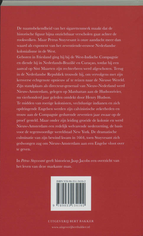 Achterkant van Petrus Stuyvesant