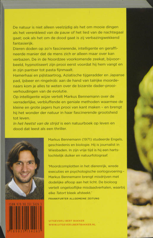 Achterkant van In het heetst van de strijd