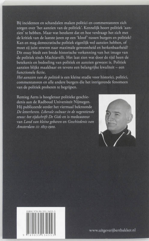 Achterkant van Aanzien van de politiek