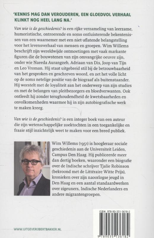 Achterkant van Van wie is de geschiedenis?