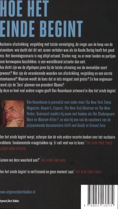 Achterkant van Hoe het einde begint