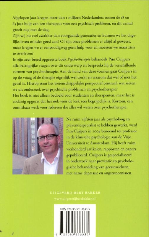 Achterkant van Psychotherapie
