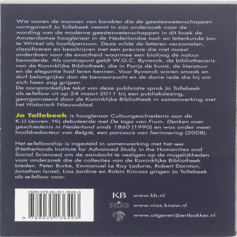 Achterkant van Mannen van karakter