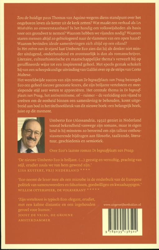 Achterkant van Het creeren van de vijand
