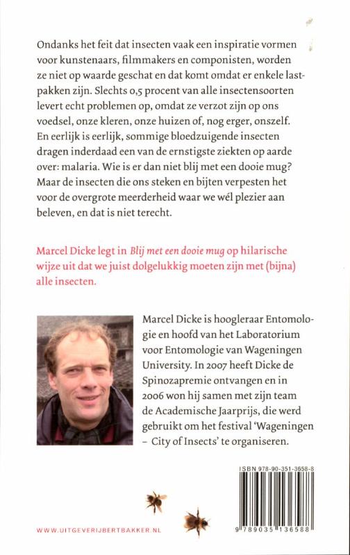 Achterkant van Blij met een dooie mug