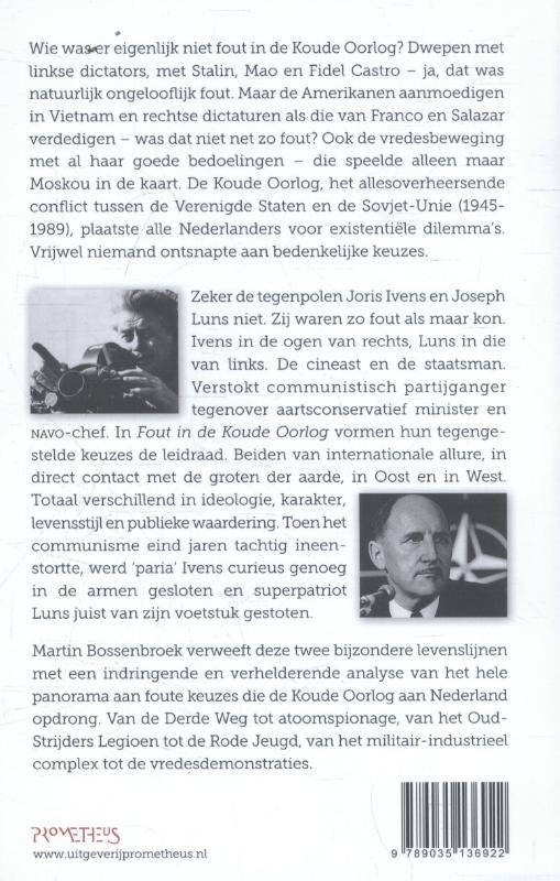 Achterkant van Fout in de Koude Oorlog