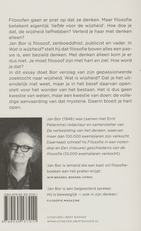 Achterkant van Wat is wijsheid?