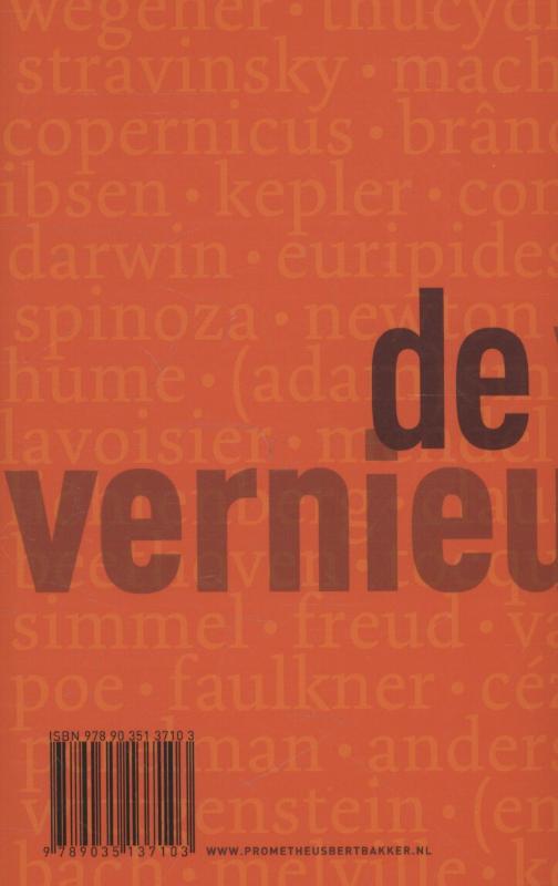 Achterkant van De vernieuwers
