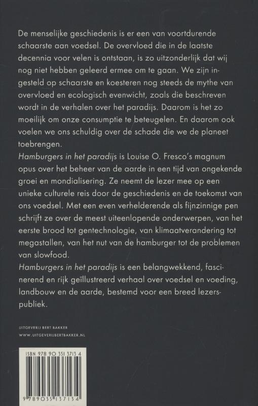 Achterkant van Hamburgers in het Paradijs
