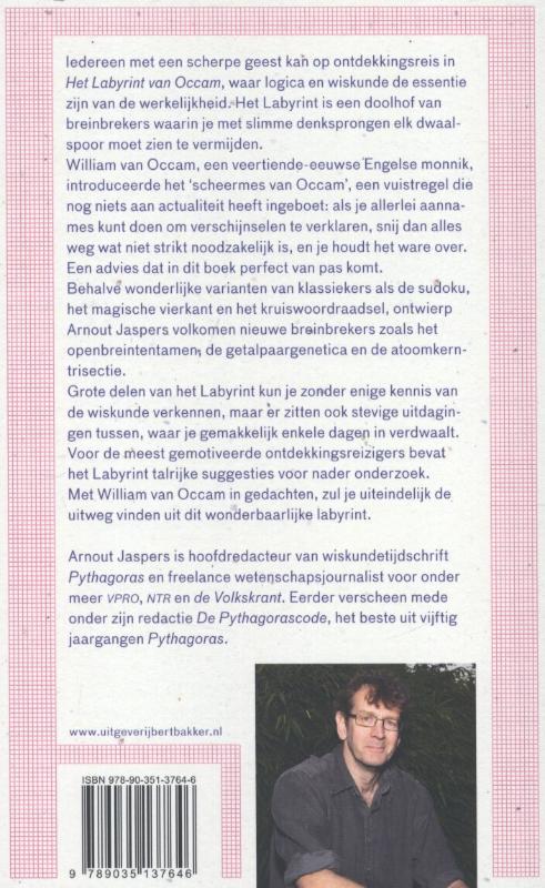 Achterkant van Labyrint van Occam