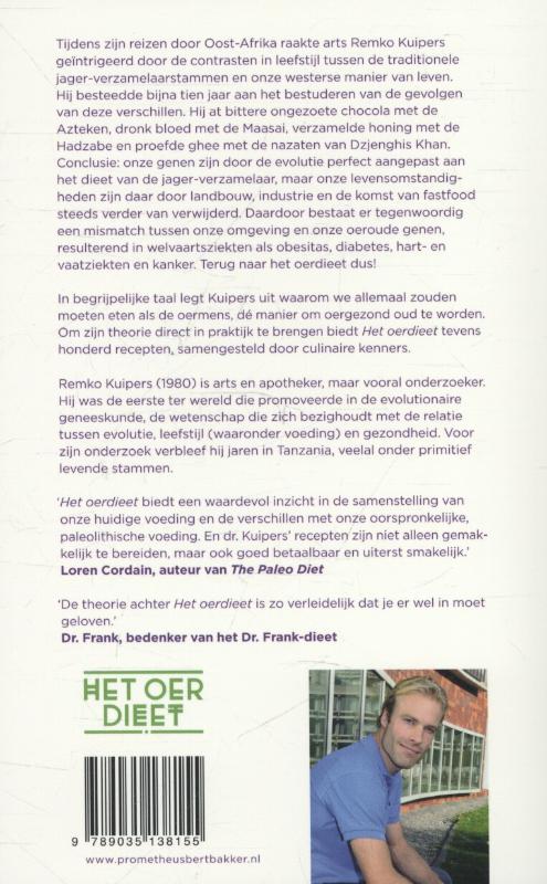 Achterkant van Het oerdieet
