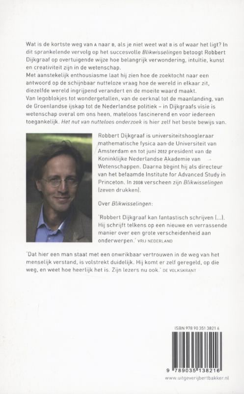 Achterkant van Het nut van nutteloos onderzoek