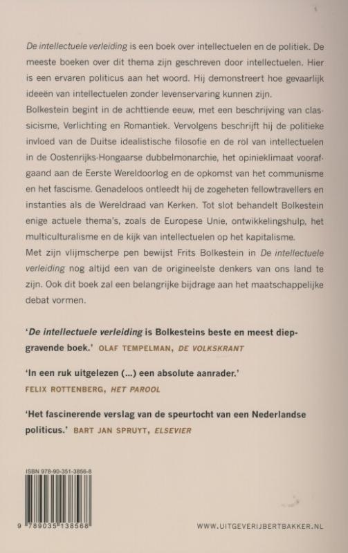Achterkant van De intellectuele verleiding
