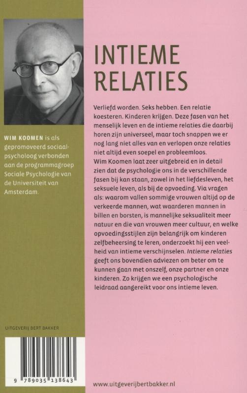 Achterkant van Intieme relaties