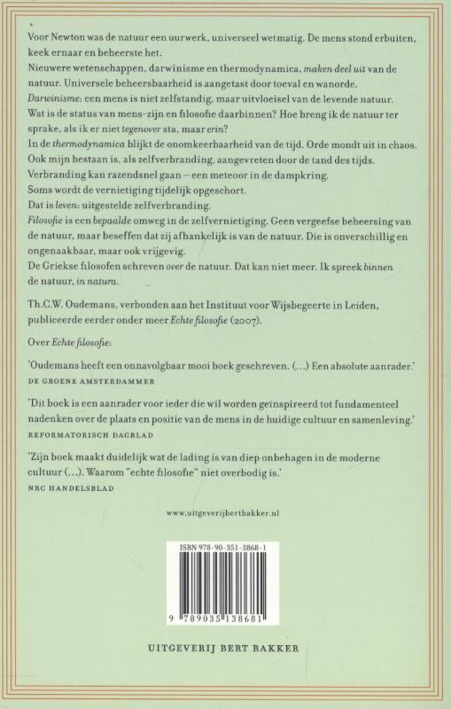 Achterkant van In natura
