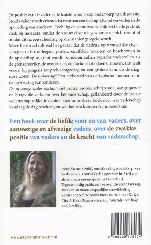 Achterkant van De afwezige vader bestaat niet