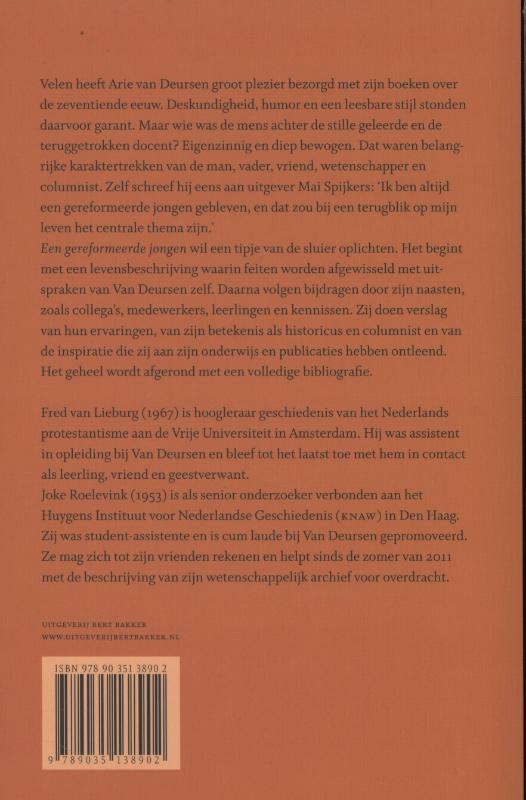 Achterkant van Een gereformeerde jongen
