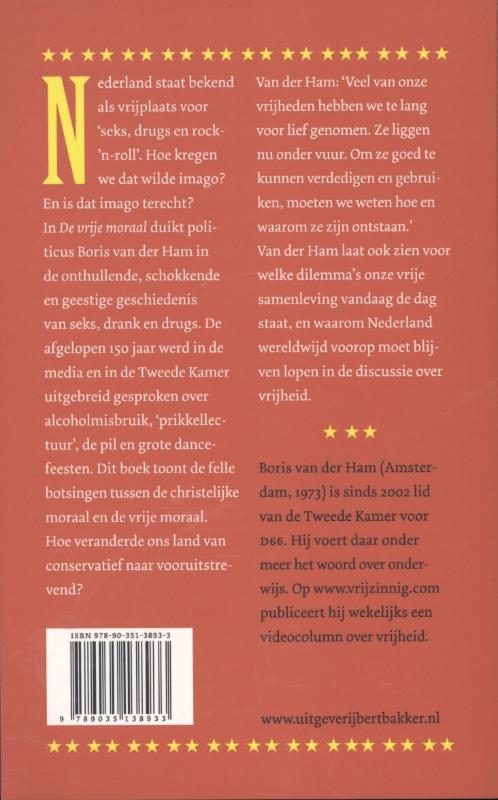 Achterkant van De vrije moraal