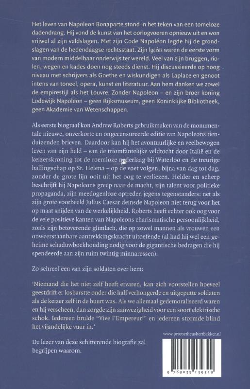 Achterkant van Napoleon de Grote