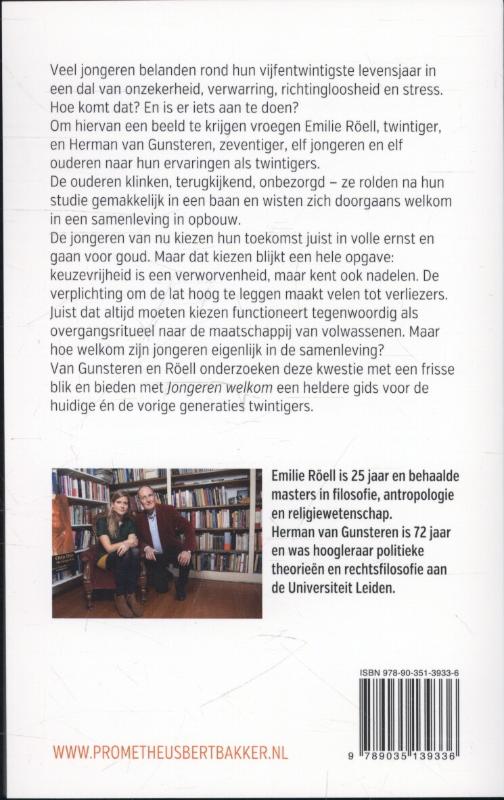 Achterkant van Jongeren welkom