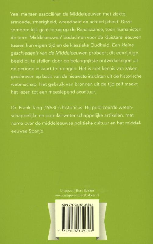 Achterkant van Een kleine geschiedenis van de Middeleeuwen