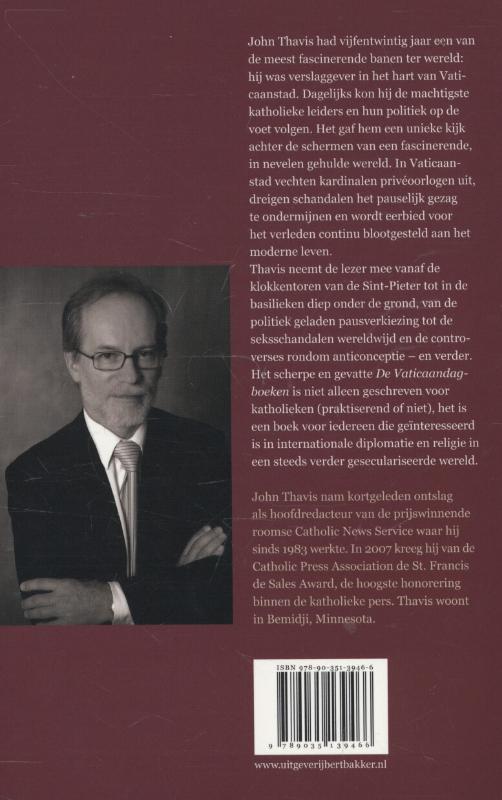 Achterkant van De vaticaandagboeken