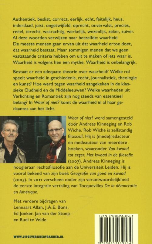 Achterkant van Waar of niet?