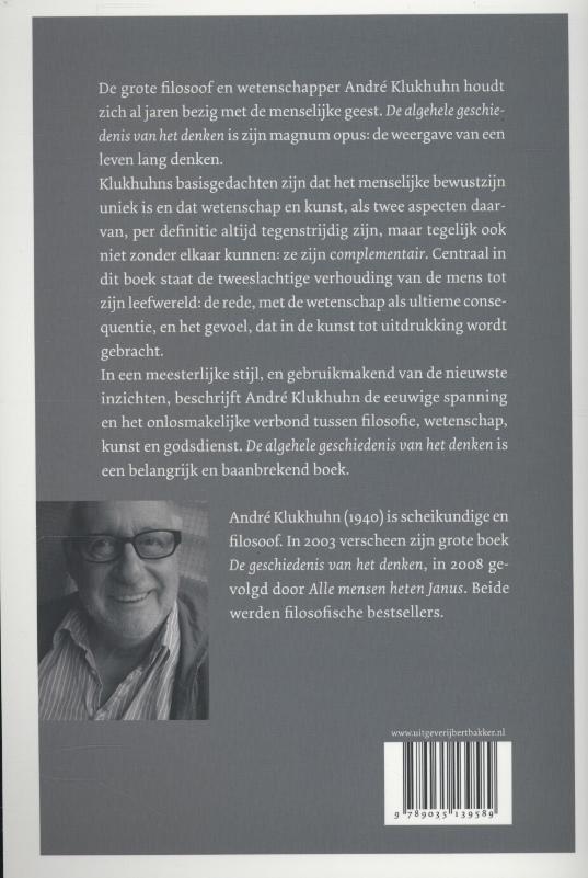 Achterkant van Algehele geschiedenis van het denken