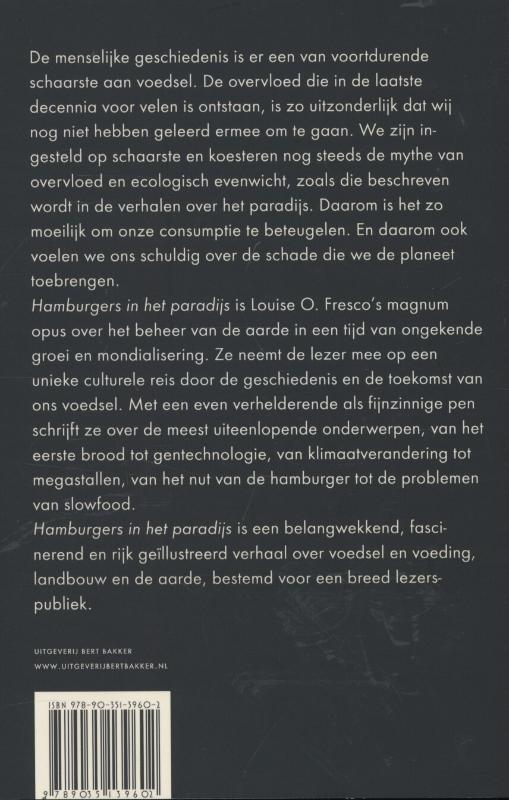 Achterkant van Hamburgers in het paradijs