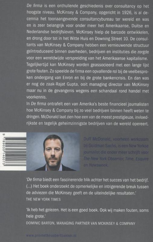 Achterkant van De firma