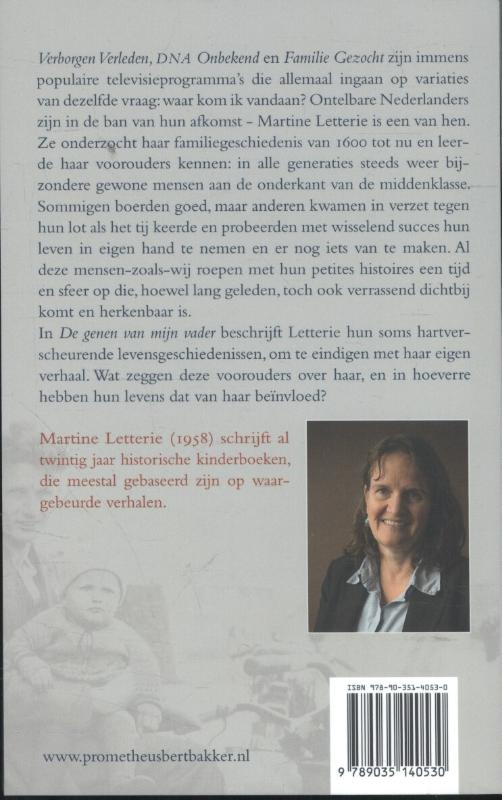 Achterkant van De genen van mijn vader