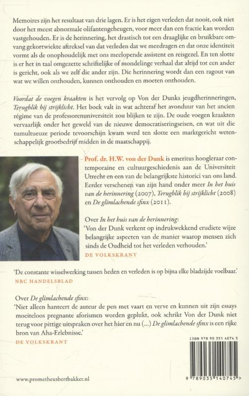 Achterkant van Voordat de voegen kraakten