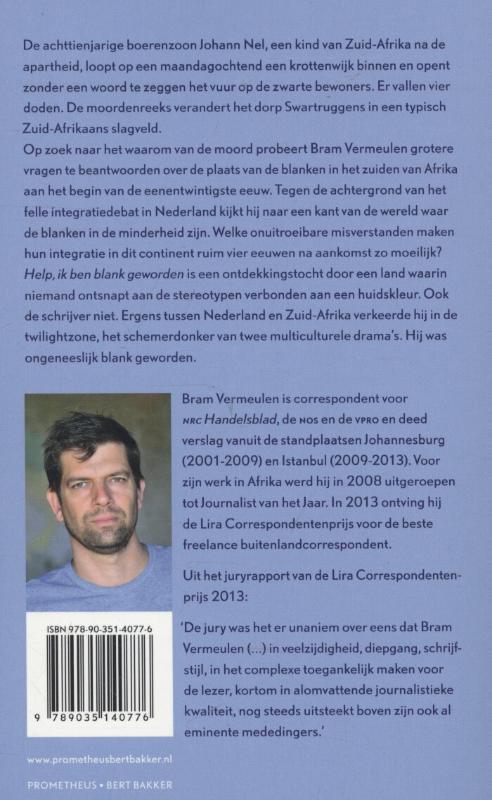 Achterkant van Help, ik ben blank geworden