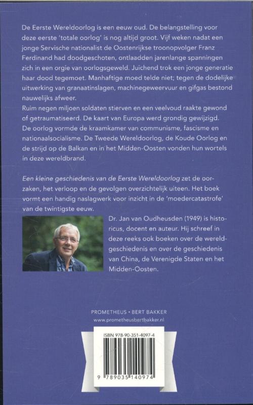 Achterkant van Een kleine geschiedenis van de Eerste Wereldoorlog
