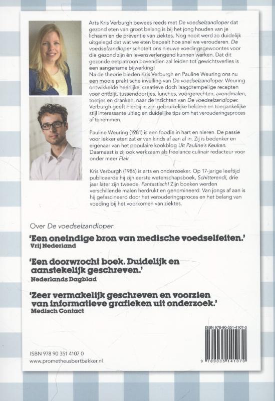 Achterkant van Het voedselzandloperkookboek