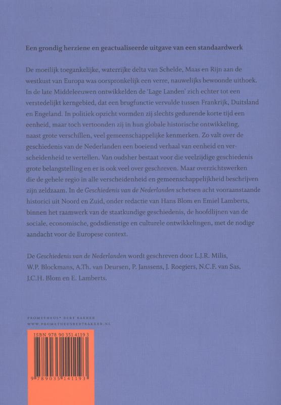 Achterkant van Geschiedenis van de Nederlanden