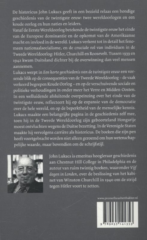 Achterkant van Een korte geschiedenis van de twintigste eeuw