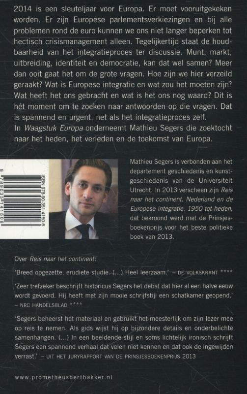 Achterkant van Waagstuk Europa