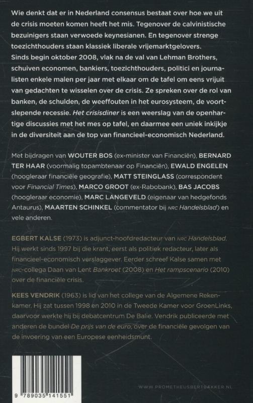 Achterkant van Het crisisdiner
