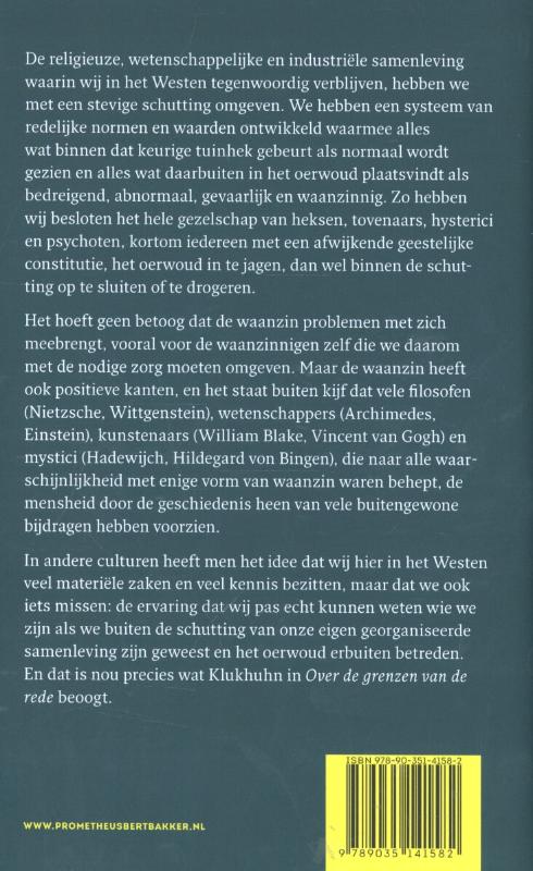 Achterkant van Over de grenzen van de rede