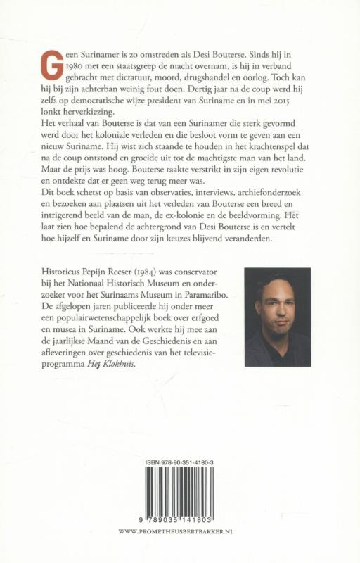 Achterkant van Desi Bouterse