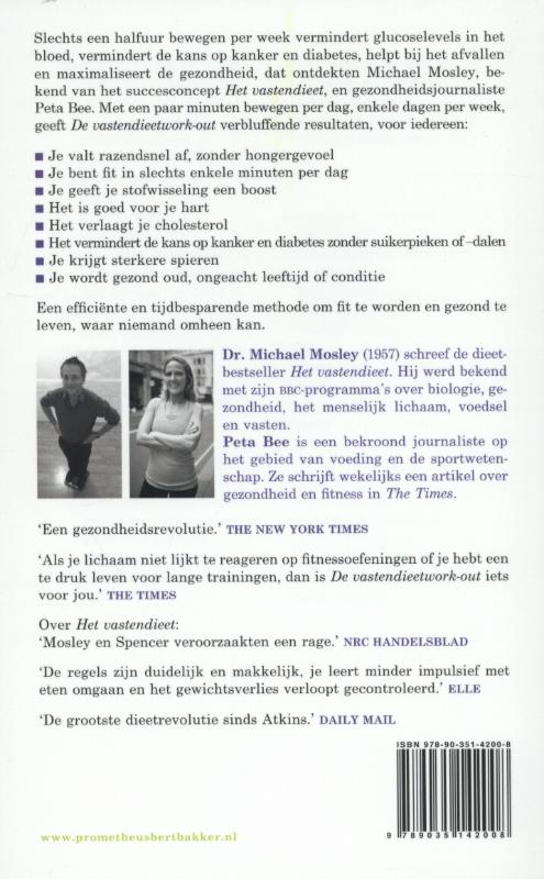 Achterkant van De vastendieetwork-out