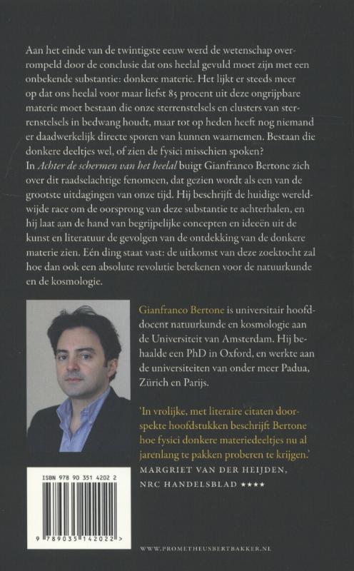 Achterkant van Achter de schermen van het heelal