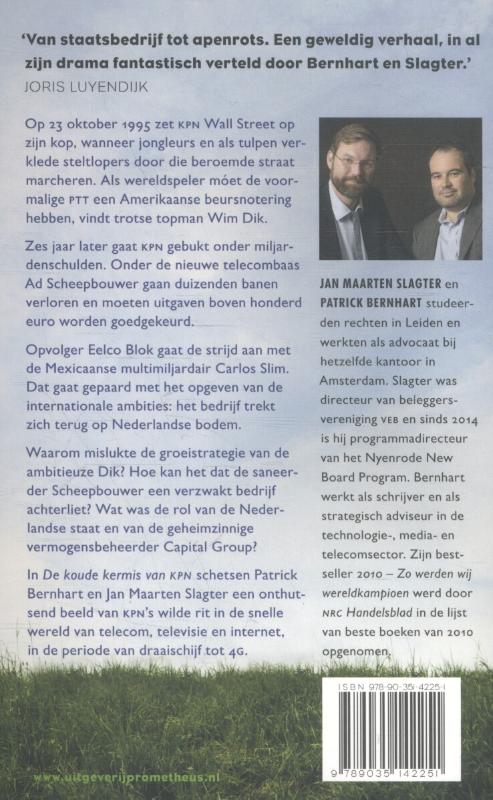Achterkant van De koude kermis van KPN