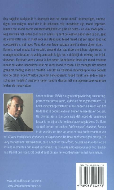 Achterkant van Vierkante meter moed