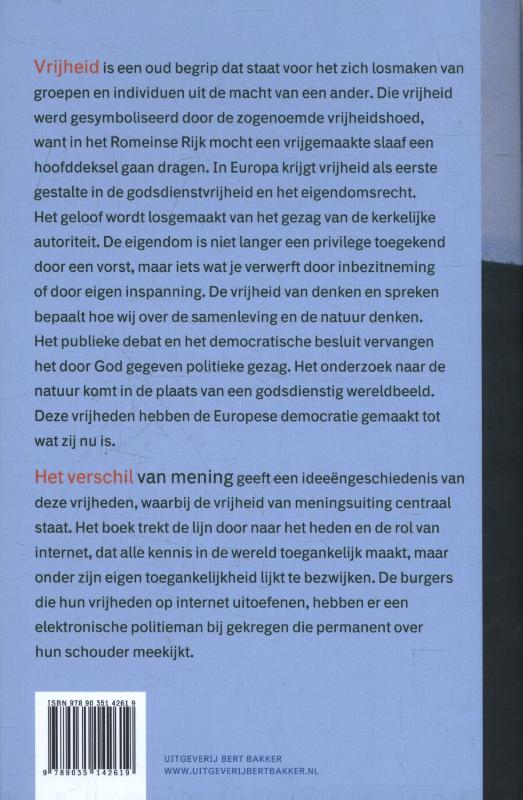 Achterkant van Het verschil van mening