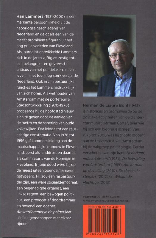 Achterkant van Amsterdammer in de polder