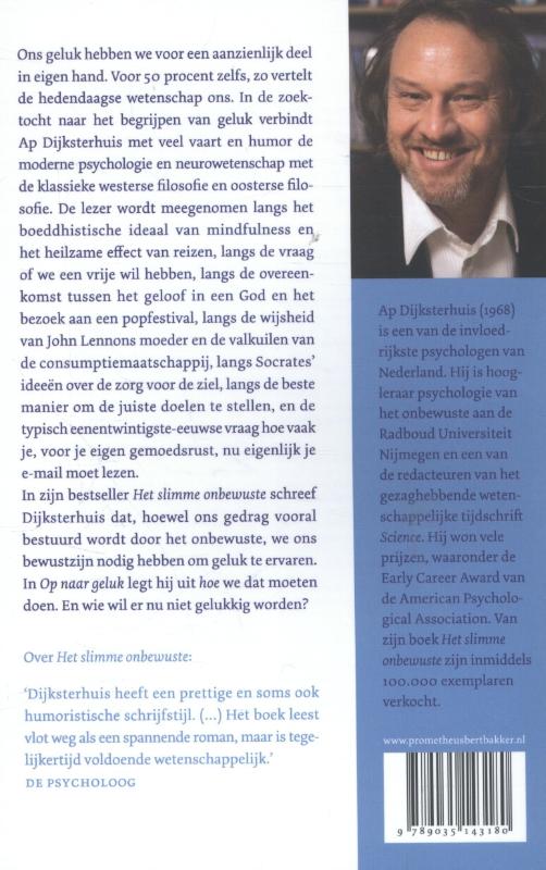 Achterkant van Op naar geluk