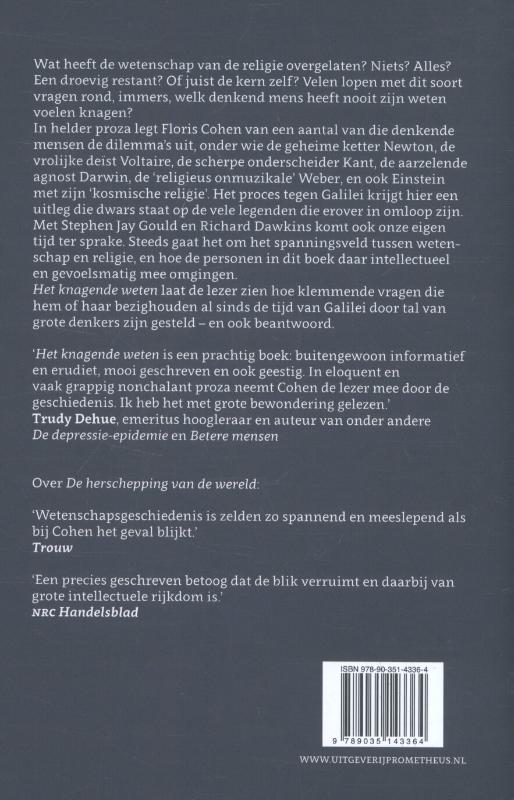 Achterkant van Het knagende weten