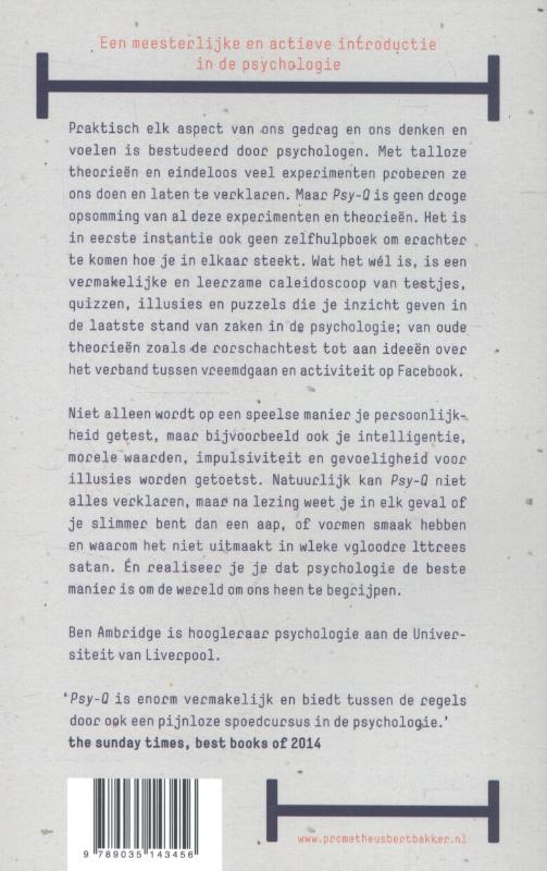 Achterkant van Psy-Q